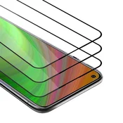 Cadorabo CADORABO Huawei NOVA 7 5G - Zaščitna folija v transparentno s čarno - 3-pack Kaljeno steklo za zaščito zaslona s trdoto 9H in 3D dotikom, (20548296)
