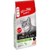 10 + 2 kg gratis! Purina Pro Plan Sterilised 12 kg! - Sterilised bogata z lososom