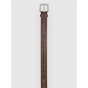 Nike Thorn Embossed Leather Belt brown