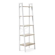 Bel/naraven regal v hrastovem dekorju 56x172x32 cm Aarhus – Kave Home