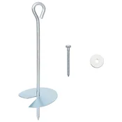 Zemaljska sidra 10 pcs Srebrna O10 x 30 cm Galvanizirani metal