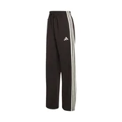 ADIDAS SPORTSWEAR Športne hlače ESSENTIALS 3-STRIPES OPEN HEM FLEECE črna/bela