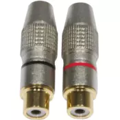 American Audio Accu-Cable AC-C-RFG/SET RCA Cinch plug female gold prikljucci