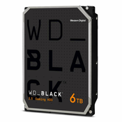 Western Digital WD_BLACK Desktop 6TB 128MB 3.5 inch SATA 6Gb/s - internal gaming hard drive (CMR)