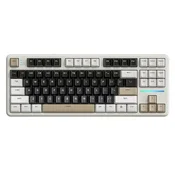 Bežicna gaming tastatura Attack Shark X87 Mehanicka/TriMode/4000mAh/Hot Swap/Cheese White