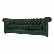 Tamno zelena baršunasta sofa 230 cm Cambridge - Ropez