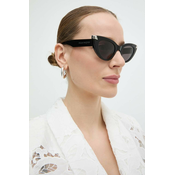 Sončna očala Alexander McQueen ženska, črna barva, AM0442S