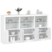Komoda s LED svjetlima bijela 181,5x37x100 cm