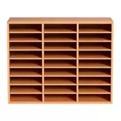VEVOR Organizator za literaturo KLFC-15 800x305x630 mm Hrast