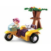Sluban Girls Dream Holidays M38-B0600C Motorno kolo s prikolico