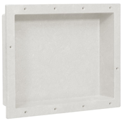 vidaXL Niša za tuš kabino mat bela 41x51x10 cm