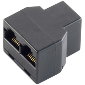 Shiverpeaks Shiverpeaks BASIC-S Western Coupler 6/6 do 2 Western Coupler 6/6 Priključek za telefonsko žico Shiverpeaks Western adapter [1x RJ12 vtičnica 6p6c - 2x RJ12 vtičnica 6p6c] črna, (20411209)