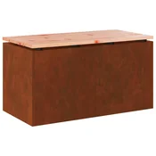 Vidaxl Vrtna klop Rjav 80 x 40 x 43 cm Odporno jeklo