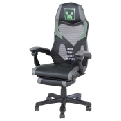 Minecraft GAMING STOL umetna masa, tekstil siva