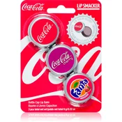 Lip Smacker Coca Cola balzam za ustnice 3 kos dišave Original, Cherry & Fanta 9 g
