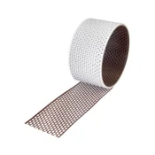 PREZRAČEVALNI TRAK ALU BRAMAC 10cm x 5m RJAV/BEL | Topdom