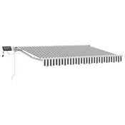 Rucni okvir tende s LED-ima Antracit i bijelo 3,5 x 2,5 m