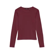 VERO MODA Majica VMCHLOE vinsko rdeča