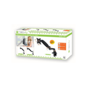 Desk arm with a gas shock absorber monitor 15-27 inches, 8kg, silver-black