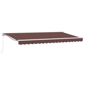Vidaxl Okvir tende Rjava 400 x 200 cm Poliester s PU premazom