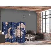 Paravan - Cosmic Harmony - Illustration of the Sun and Moon on a Navy Background 225x172 Jednostrani