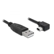 Delock USB 2.0-A muški na USB mini-B 5-pin koljenasti muški adapter kabel, 1 m