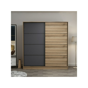Hanah home Ormar Kale 180x190x52cm Bež-Antracit