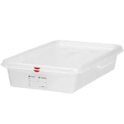 Hendi Posoda za živila GN 2/3 z etiketo in pokrovom, 9 l, 354 x 325 x 100 mm