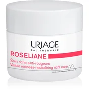 Uriage Roséliane Visible Redness-Neutralizing Rich Care pomirjujoča krema proti rdečici na obrazu 50 ml