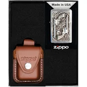 shumee Darilni set vžigalnikov Zippo z emblemom revolverja št. 2