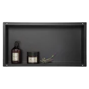 shumee Wall-BOX No Rim Black - Brezokvirna črna vgradna polica 60x30x10 cm