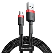 Polnilni in podatkovni USB-A v Micro USB kabel Baseus Cafule CAMKLF-C91 - 1.5A - 2m - red black