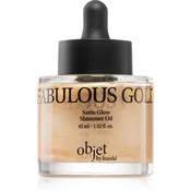 KUNDAL Objet Satin Glow Shimmer Oil bleščeče olje z vlažilnim učinkom odtenek Fabulous Gold 45 ml
