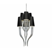 AZ1417 Azzardo - Lestenec na verigi DIABLO 12xE14/11W/230V črna