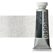 Profesionalne gvaš barve Holbein Artists 15 ml | metalni odtenki - biserna bela