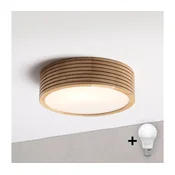 Brilagi - LED stropna svetiljka CARVALHO MODERN 1xE27/60W/230V, precnik 27,5 cm, hrast
