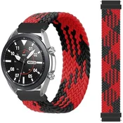 Infostyle EMIOBAND 22 mm pletena zapestnica (155 mm) – rdeča-črna