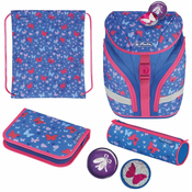 HERLITZ školski ruksak Soft Light Plus - leptir, raznobojni