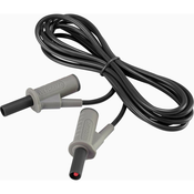VOLTCRAFT Visokofleksibilni varnostni merilni kabel [lamelni vtič 4 mm-lamelni vtič 4 mm] 2 m črne barve MSB-501 10 A