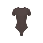 GOD SAVE QUEENS Bodi Second Skin T-Shirt Bodysuit kostanj rjava