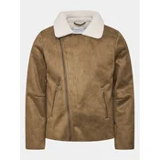 Lindbergh Jakna iz umetnega usnja 30-30053A Rjava Slim Fit