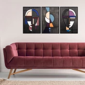 Wallity Zidna dekoracija Persona, 39 x 59 cm, Šarena