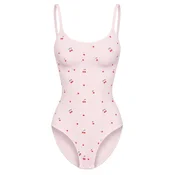 cfab Oblikovanje postave Jacquard Shapewear mit Slip pastelno roza