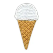 shumee Sladoled Patchion - Beli sorbet - Prišitje - Vezeni našitek/značka/emblem
