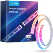 Govee RGBICW LED trak 1m, podaljšek, črn