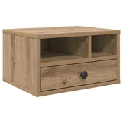 Vidaxl Stojalo za tiskalnik s predalom Umetni hrast 40 x 32 x 24 cm