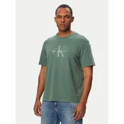 Calvin Klein Jeans Majica SS 20S LV04RG832G Zelena Regular Fit