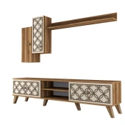 Hanah Home Class S TV polica, Braon-krem