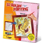MIRAGE HOBBY Ustvarjalni 3D slikarski komplet Reliefno slikarstvo: enorožec Venus