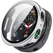 Ovitek z zaščito zaslona Techsuit Defense360 Pro za Samsung Galaxy Watch8 (40mm) - srebrn